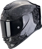 Full-Face Motorcycle Helmet Scorpion Exo Exo-R1 Evo Carbon Air Carbon Fiber Black Onyx Size Xs