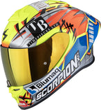 Casco Integrale Per Moto Scorpion Exo Exo-R1 Evo Air Fim Racing #1 Ultra Tct Replica Aron 2024 Taglia Xs