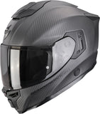 Casco Integrale Per Moto Scorpion Exo Exo-1500 Carbon Air Carbon Fiber Nero Opaco Solid Taglia Xs