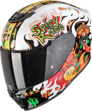 Full-Face Motorcycle Helmet Scorpion Exo Exo-Jnr Air Polycarbonate White Orange Black Yucatan Size M