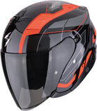 Casco Urban Per Moto Scorpion Exo Exo-Z1 Ultra Tct Nero Rosso Vue Taglia Xxl
