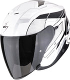 Casco Urban Per Moto Scorpion Exo Exo-Z1 Ultra Tct Bianco Nero Argento Vue Taglia M