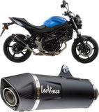 Terminale Di Scarico Senza Omologazione Suono Lv-10 Acciaio Nero Fondello Acciaio - Leovince Compatibile Con Yamaha Yzf-R25 (2014-2018)