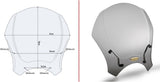 Universal Smoked Wind-Screen - Givi Compatible With Triumph Trident 660 (2021-2024)