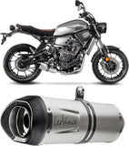 Impianto Di Scarico Completo Non Catalizzato E Senza Omologazione Suono Nero Acciaio Fondello Carbonio - Leovince Compatibile Con Yamaha Xp 530 T-Max (2012-2016)
