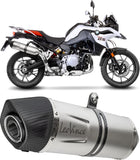 Terminale Di Scarico Senza Omologazione Suono Lv One Evo Acciaio Fondello Carbonio - Leovince Compatibile Con Bmw F 750 Gs (2018-2024)