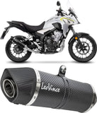 Terminale Di Scarico Senza Omologazione Suono Lv One Evo Carbonio Fondello Carbonio - Leovince Compatibile Con Honda Nx 500 (2024-2026)