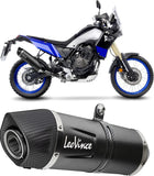 Terminale Di Scarico Senza Omologazione Suono Lv One Evo Acciaio Nero Fondello Carbonio - Leovince Compatibile Con Yamaha Ténéré 700 (2019-2020)