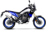Terminale Di Scarico Senza Omologazione Suono Lv One Evo Acciaio Fondello Carbonio - Leovince Compatibile Con Yamaha Ténéré 700 (2019-2020)