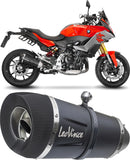 Terminale Di Scarico Senza Omologazione Suono Factory S Acciaio Nero Fondello Carbonio - Leovince Compatibile Con Bmw F 900 R - Xr - A2 (2020-2024)