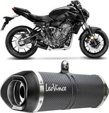Complete Exhaust System Without Catalytic Converter And Without Sound Certification Lv One Evo Carbon Fiber Carbon Fiber End Cap - Leovince Compatible With Yamaha Yzf-R7 700 (2021-2024)