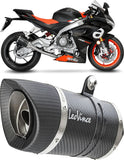 Impianto Di Scarico Completo Non Catalizzato E Senza Omologazione Suono Lv Pro Carbonio Fondello Carbonio - Leovince Compatibile Con Aprilia Tuono 660 (2021-2024)