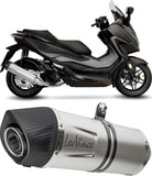 Impianto Di Scarico Completo Non Catalizzato E Senza Omologazione Suono Lv One Evo Acciaio Fondello Carbonio - Leovince Compatibile Con Honda Forza 125 (2021-2024)