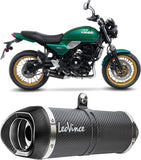 Impianto Di Scarico Completo Non Catalizzato E Senza Omologazione Suono Lv One Evo Carbonio Fondello Carbonio - Leovince Compatibile Con Kawasaki Z 650 (2021-2026)