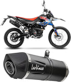 Terminale Di Scarico Senza Omologazione Suono Lv One Evo Acciaio Nero Fondello Carbonio - Leovince Compatibile Con Aprilia Rx 125 (2021-2024)