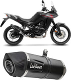 Terminale Di Scarico Senza Omologazione Suono Lv One Evo Acciaio Nero Fondello Carbonio - Leovince Compatibile Con Honda Xl 750 Transalp Urban (2023-2024)