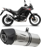 Terminale Di Scarico Senza Omologazione Suono Lv One Evo Acciaio Fondello Carbonio - Leovince Compatibile Con Honda Xl 750 Transalp Urban (2023-2024)