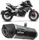 Terminale Di Scarico Senza Omologazione Suono Lv One Evo Acciaio Nero Fondello Carbonio - Leovince Compatibile Con Cfmoto 800 Nk Sport (2023-2024)