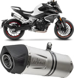 Terminale Di Scarico Senza Omologazione Suono Lv One Evo Acciaio Fondello Carbonio - Leovince Compatibile Con Cfmoto 800 Nk Sport (2023-2024)