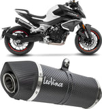 Terminale Di Scarico Senza Omologazione Suono Lv One Evo Carbonio Fondello Carbonio - Leovince Compatibile Con Cfmoto 800 Nk Sport (2023-2024)