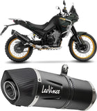 Terminale Di Scarico Senza Omologazione Suono Lv One Evo Acciaio Nero Fondello Carbonio - Leovince Compatibile Con Kove Moto 800 X Pro - Adv (2024-2026)