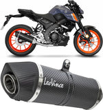Impianto Di Scarico Completo Non Catalizzato E Senza Omologazione Suono Lv One Evo Carbonio Fondello Carbonio - Leovince Compatibile Con Yamaha Yzf-R 125 (2025-2026)