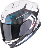 Casco Integrale Per Moto Scorpion Exo Exo-Gt Sp Air Ultra Tct Bianco Camaleonte Flex Taglia Xl