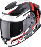 Casco Integrale Per Moto Scorpion Exo Exo-Gt Sp Air Ultra Tct Nero Rosso Tornado Taglia L