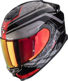 Casco Integrale Per Moto Scorpion Exo Exo-Gt Sp Air Ultra Tct Nero Rosso Arten Taglia L