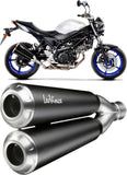 Terminale Di Scarico Senza Omologazione Suono Gp Duals Acciaio Fondello Acciaio - Leovince Compatibile Con Suzuki Sv 650 (2016-2024)