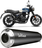 Terminale Di Scarico Senza Omologazione Suono Gp One Acciaio Fondello Acciaio - Leovince Compatibile Con Royal Enfield Hunter 350 (2022-2024)