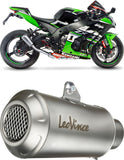 Exhaust Tip Without Sound Certification Lv-X Evo Stainless Steel Carbon Fiber End Cap - Leovince Compatible With Gasgas Ec 350 F (2024-2025)