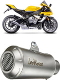 Terminale Di Scarico Senza Omologazione Suono Lv-10 Acciaio Fondello Acciaio - Leovince Compatibile Con Yamaha Yzf-R1 - M 1000 (2017-2019)