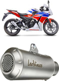Terminale Di Scarico Senza Omologazione Suono Lv-10 Acciaio Fondello Acciaio - Leovince Compatibile Con Honda Cbr 300 R (2014-2017)