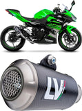 Terminale Di Scarico Senza Omologazione Suono Lv-10 Acciaio Fondello Acciaio - Leovince Compatibile Con Honda Cb 500 F (2019-2023)