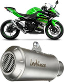 Terminale Di Scarico Senza Omologazione Suono Lv-10 Acciaio Fondello Acciaio - Leovince Compatibile Con Kawasaki Ninja 400 (2022-2023)