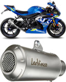 Terminale Di Scarico Senza Omologazione Suono Lv-10 Acciaio Fondello Acciaio - Leovince Compatibile Con Suzuki Gsx-R 1000 - R (2017-2021)