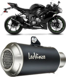 Terminale Di Scarico Senza Omologazione Suono Lv-10 Acciaio Nero Fondello Acciaio - Leovince Compatibile Con Kawasaki Zx 6R Ninja (2024-2026)