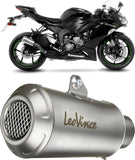 Terminale Di Scarico Senza Omologazione Suono Lv-10 Acciaio Fondello Acciaio - Leovince Compatibile Con Kawasaki Zx 6R Ninja (2009-2016)