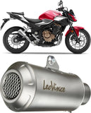 Terminale Di Scarico Senza Omologazione Suono Nero Acciaio Fondello Carbonio - Leovince Compatibile Con Suzuki Sv 650 (2016-2024)
