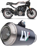 Terminale Di Scarico Senza Omologazione Suono Lv-14 R Titanio Fondello Carbonio - Leovince Compatibile Con Kawasaki Ninja 500 - Se (2024-2026)