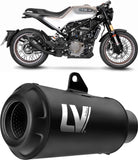 Terminale Di Scarico Senza Omologazione Suono Lv One Evo Acciaio Fondello Carbonio - Leovince Compatibile Con Suzuki Bandit 1250 (2007-2016)