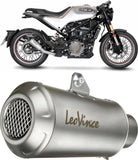 Terminale Di Scarico Senza Omologazione Suono Lv-10 Acciaio Fondello Acciaio - Leovince Compatibile Con Husqvarna Svartpilen 401 (2020-2023)
