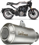 Exhaust Tip Without Sound Certification Lv-10 Stainless Steel Stainless Steel End Cap - Leovince Compatible With Husqvarna Vitpilen 125 (2021-2023)