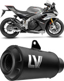 Terminale Di Scarico Senza Omologazione Suono Lv One Evo Acciaio Fondello Carbonio - Leovince Compatibile Con Honda Nc 700 S - X - Dct (2012-2013)