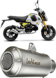 Complete Exhaust System Without Catalytic Converter And Without Sound Certification Lv-10 Stainless Steel Stainless Steel End Cap - Leovince Compatible With Honda Msx 125 (2022-2024)