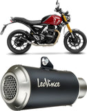 Terminale Di Scarico Senza Omologazione Suono Lv-10 Acciaio Nero Fondello Acciaio - Leovince Compatibile Con Triumph Speed 400 (2024-2026)