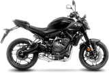 Complete Exhaust System Without Catalytic Converter And Without Sound Certification Lv-10 Stainless Steel Stainless Steel End Cap - Leovince Compatible With Yamaha Mt-07 (2025-2026)