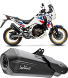 Terminale Di Scarico Senza Omologazione Suono Lv-12 R Acciaio Fondello Carbonio - Leovince Compatibile Con Honda Crf 1100 L Africa Twin Dct (2024-2026)
