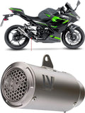 Terminale Di Scarico Senza Omologazione Suono Lv Corsa S Titanio Fondello Acciaio - Leovince Compatibile Con Kawasaki Ninja 500 - Se (2024-2026)